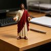5palcová figurka Ježíše s otevřenými pažemi Ručně malovaná náboženská socha Ježíše Pryskyřičná křesťanská socha pro duchovní sbírku Domácí dekorace