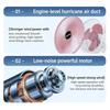 2026 Desktop Retractable Fan USB Rechargeable Folding  Portable Silent Mini Air Circulator for Student Dorm Home Office