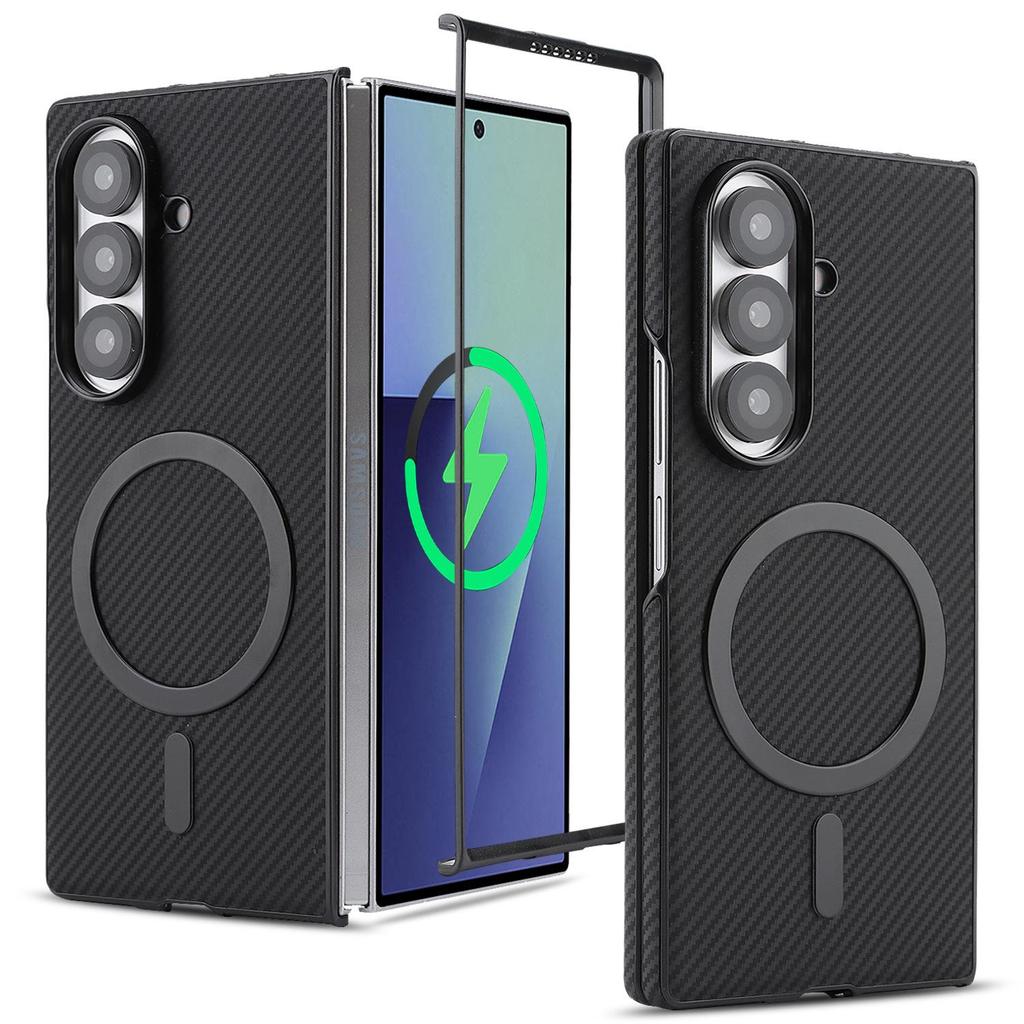 Carbon Fiber Magnetic Shockproof Case for Samsung Galaxy Z Fold 3/4/5/6/7