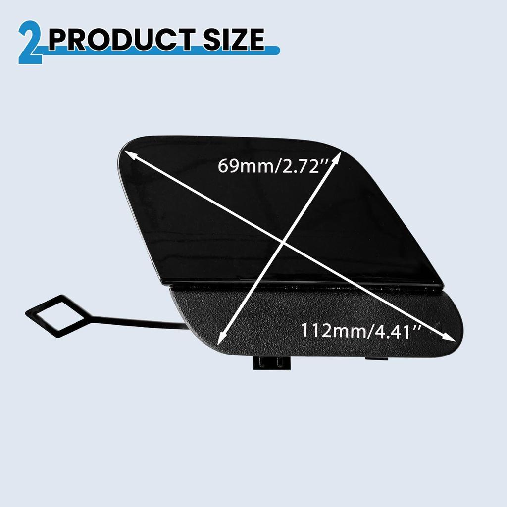 Rear Bumper Tow Hook Cover for Mercedes Benz E Class W213 AMG Line Sport Styling Package E180 E200 E220 E250 E300 E350 E400 2017 2018 2019 2020