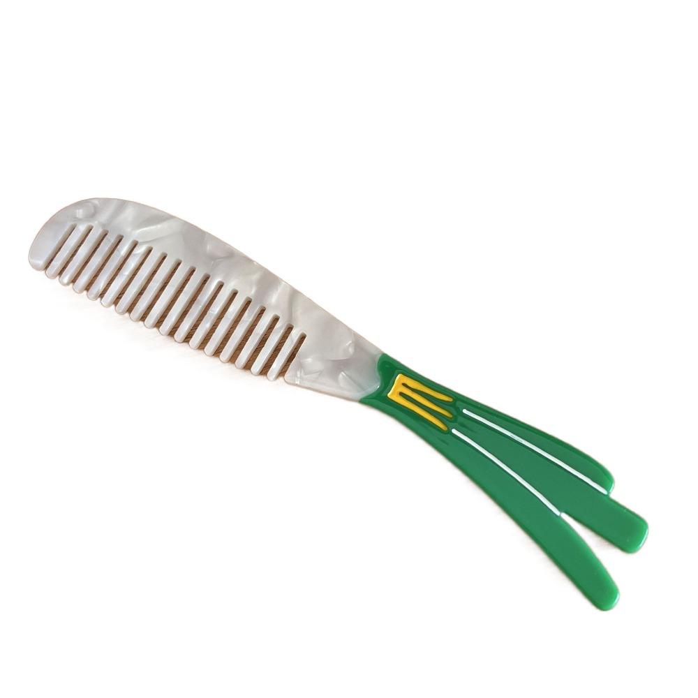 Wide Toothed Acetate Comb Fruit Design Barber Shop Comb Portable Hairdressing Comb  Women