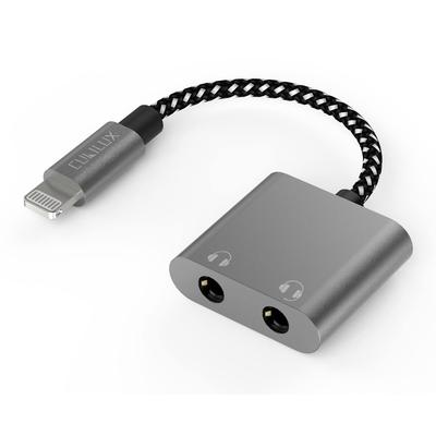 Cubilux Lightning To Dual Headphone Splitter Lightning To Dual Headphone Splitter Cable for iPhone and Share Music with Two Earphone Adapter 3.5mm