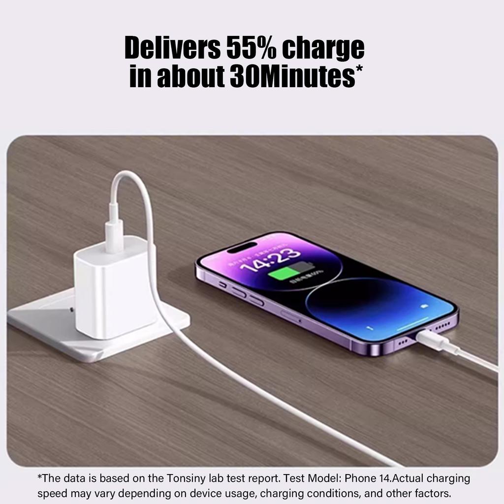 20W Ladegerät Typ-c für iPhone 16 15 pro plus max USB-C Ladegerät Apple Watch Adapter PD20W für iPad Ladegerät Schnellladung US-Stecker