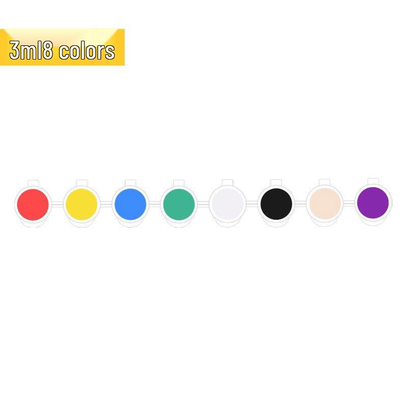 Children's 12-Color Acrylic Paint Set with 6-Piece Art Tools for Painting, Coloring, and Graffiti.