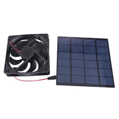 5W Solarpanel-Ventilator, umweltfreundlich, geräuscharm, kompakt, tragbar, Solarpanel-Ventilator-Kit für Haustierhäuser