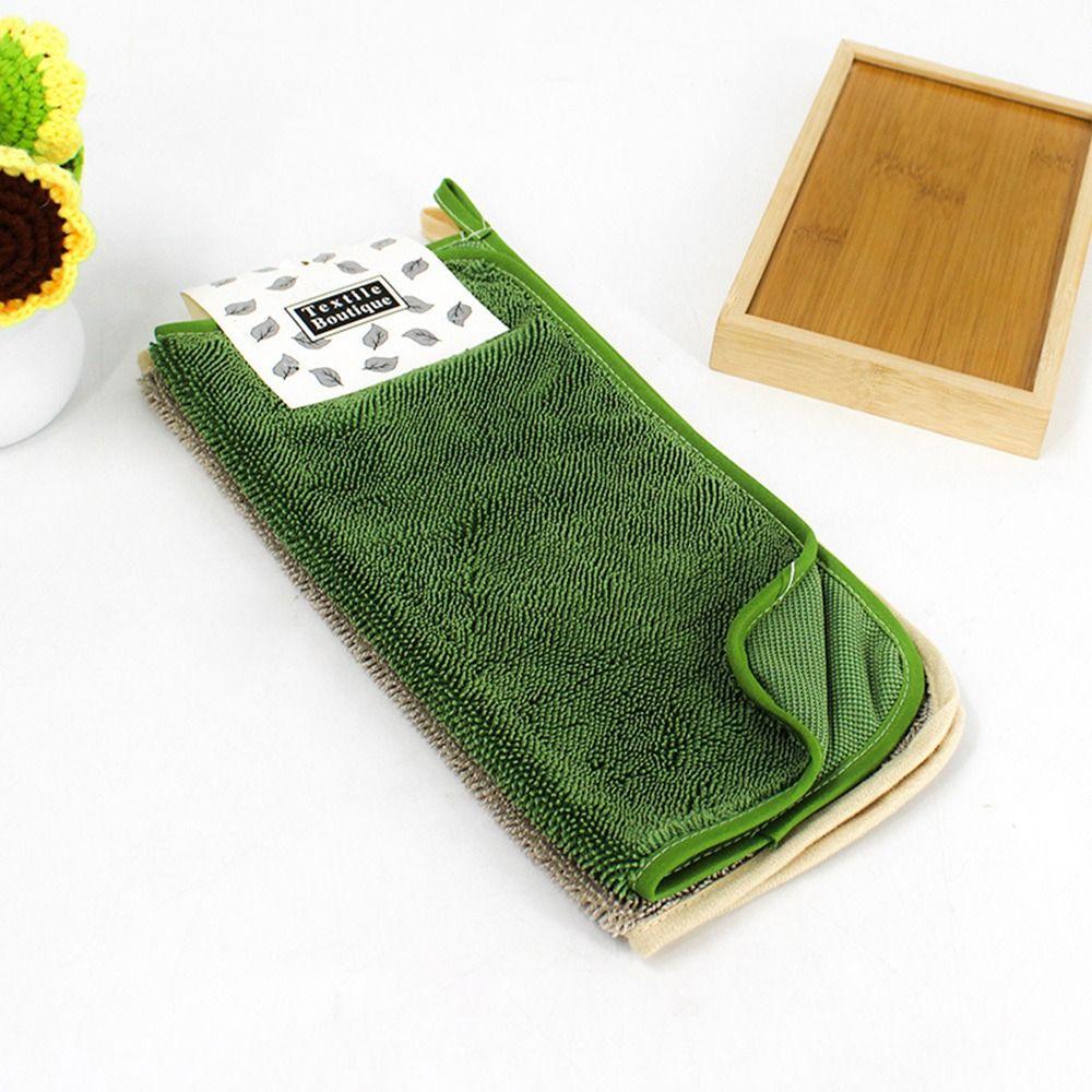 1/2PCS Wiping Rags Kitchen Cleaning Cloths Scouring Pad Cleaning Towel  Household Kitchen