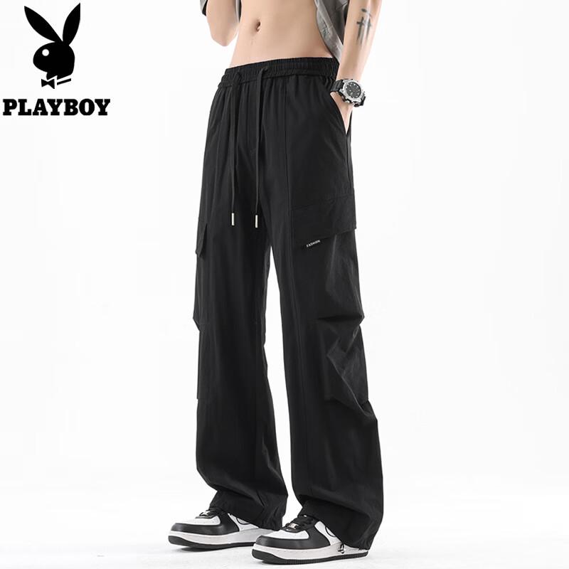 PLAYBOY Unisex Casual Outdoor Quick-Dry Cargo Pants