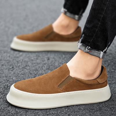 Fashion New Men's Faux Suede Leather Thick-soled Platform Shoes Male Sports Walking Sneakers Footwears Zapatos Hombre