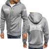 2026 Unisex  men's hoodie comfortable top Hardcore printed Harajuku fashion casual Spring autumn solid color zipper jacket