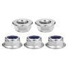 Nylon Insert Flange Lock Nuts Stainless Steel Serrated Nuts New Fastener Nuts  GB Standard