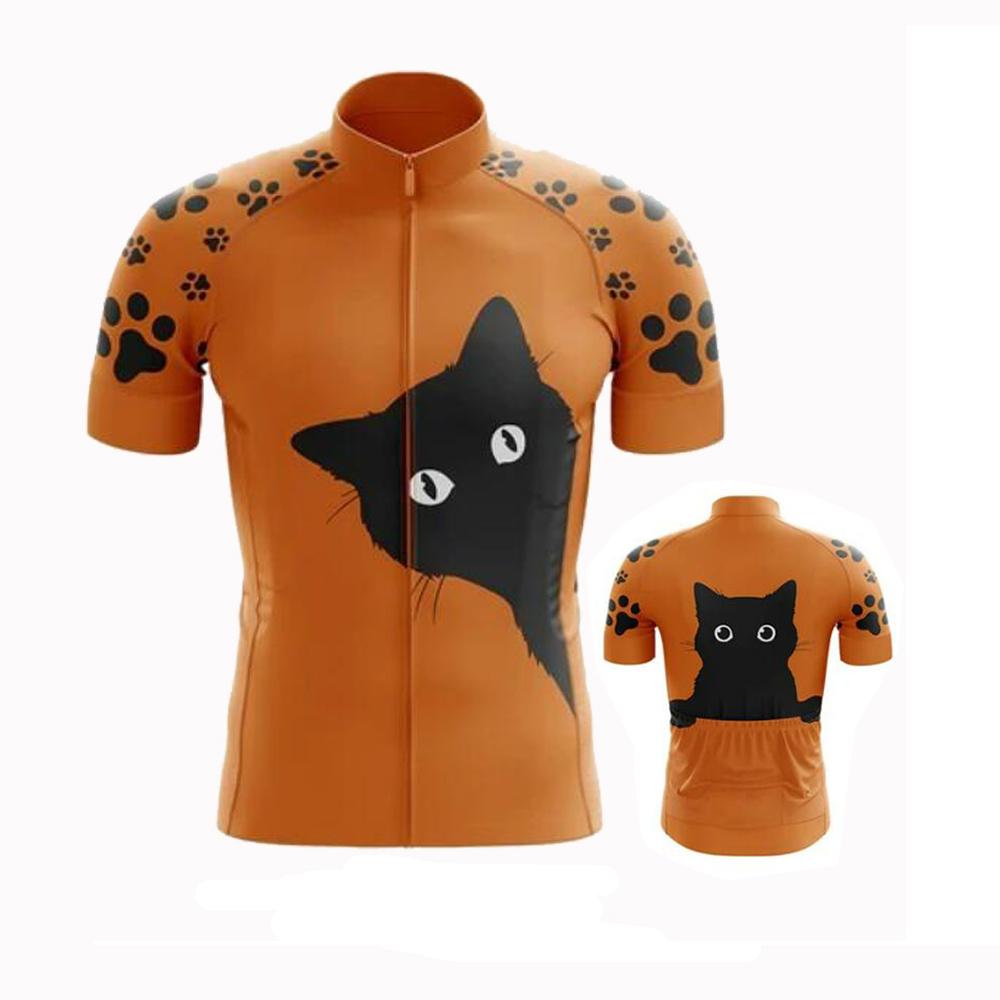 2026 Set Maglia da Ciclismo Gatto Nero Traspirante Abbigliamento da Bici Abiti Ciclismo MTB Kit da Ciclismo Estate