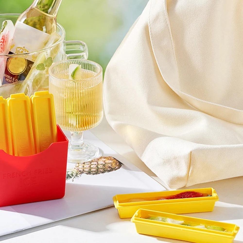 With Storage Box Ice Cube Moulds Rectangle Long Ice Stick Tray Ice Cube Maker  DIY Kitchen Bar