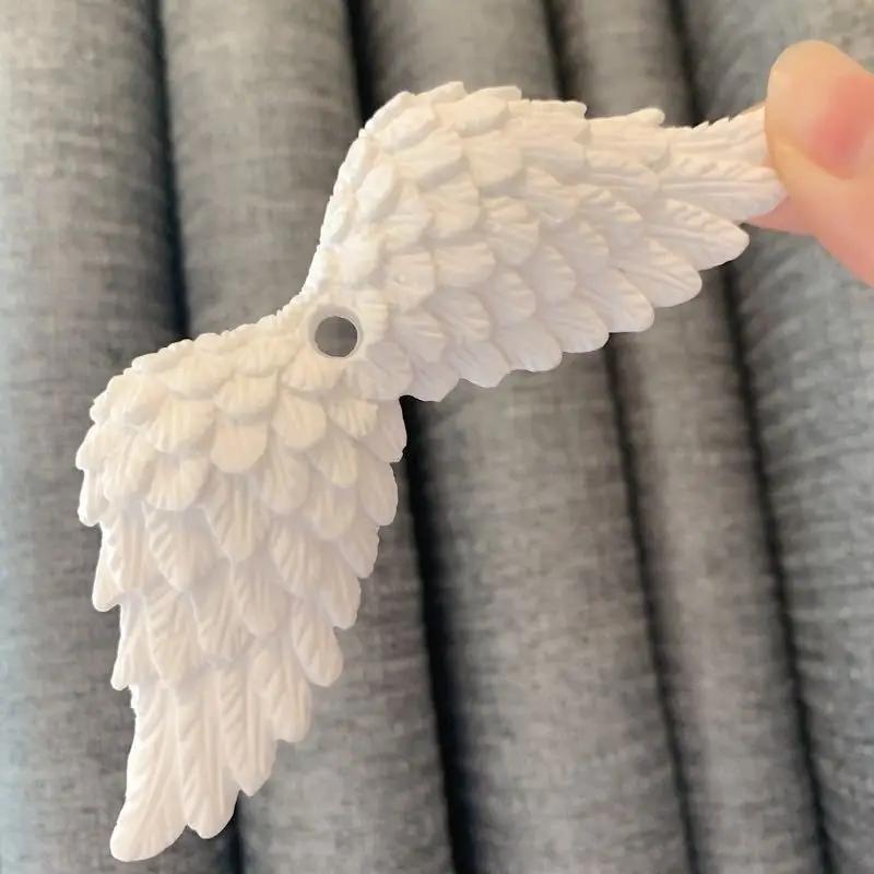 Angel Wing Silicone Mold DIY Craft Cake Mold Baking Tools Feather Fashion Pendant Aromatherapy Gypsum Resin Mold Home Decor