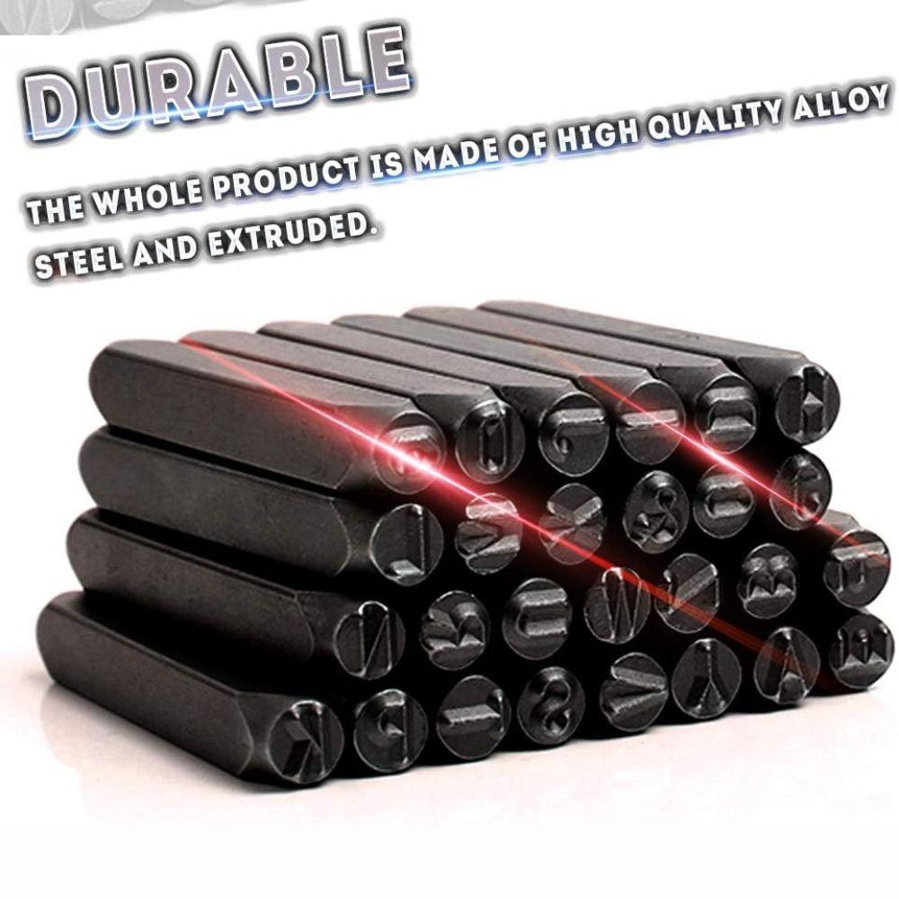 With Plastic Case Digital Letter Stamp Steel Number Stamp Punch Tools Metal Punch