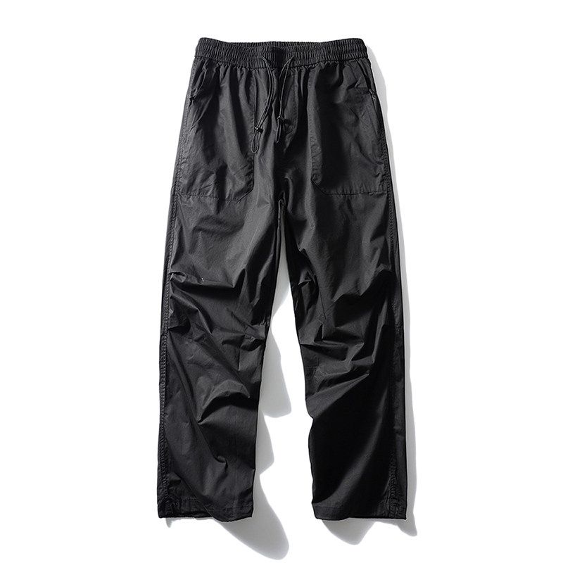 American Functional Pure Cotton Wide Leg Paratroopers Cargo Pants Men's Spring and Autumn Casual Pants Straight-leg Loose Pants Export Men's Pants