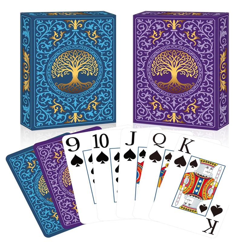 2 Pack Playing Cards | Large Print Playing Cards | Easy to Shuffle, Premium Poker Cards for Card Games Family Game Night Table M