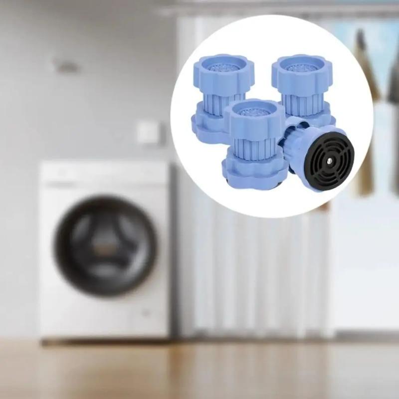 1/4Pcs Washing Machine Foot Pad Adjustable Height Slipstop Skid Raiser Mat Prevent Moving Furniture Foot Pad Dampers Stand