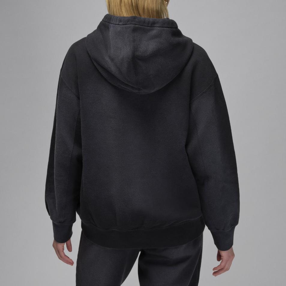Jordan Flight Fleece Dış Mekan Günlük Spor Kapüşonlu Uzun Kollu Sweatshirt Kadın kapüşonlular Siyah FV7063-010