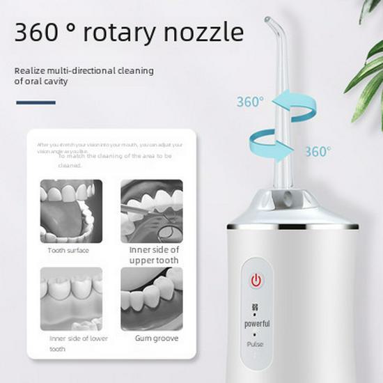 Portable Electric Water Flosser: Strong Pressure Dental Cleaner & Visual Tooth Washer for Effective Flossing and Tooth Cleaning