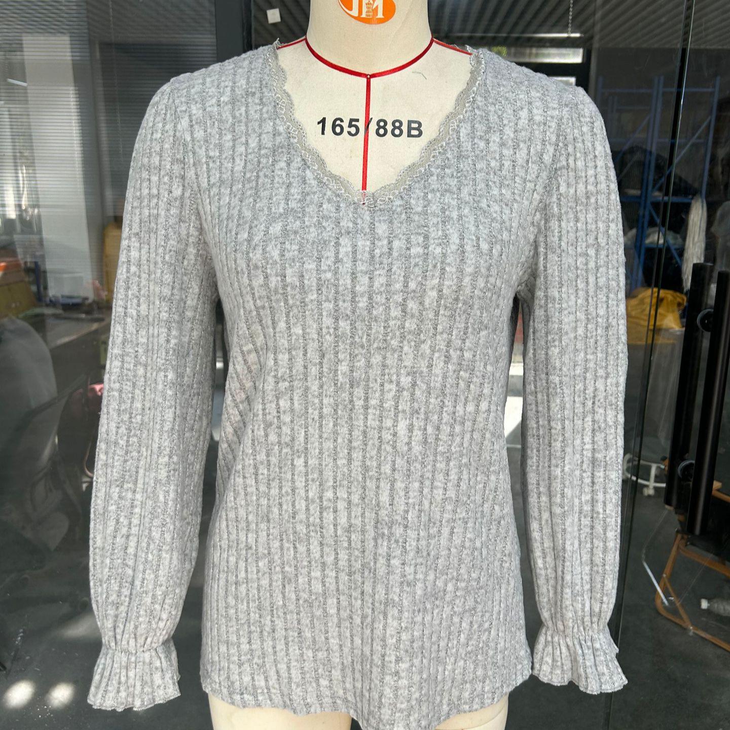 Модная женская рубашка с начесом — фото 9