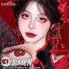 Eyeshare 1 Pair RAVEN Cosplay Contact Lenses Bloom Black/White Halloween Makeup Eye Contacts 14.5mm Big Lens