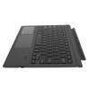 Wireless Bluetooth Keyboard Portable Detachable 7 Color LED Backlit with Toucpad 1089‑D Black