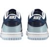 Nike Dunk Low Fashion Comfortable Shock Absorption Durable Low-Top Kids Skate Shoes Kids sneaker White Navy-Blue IB7687-100