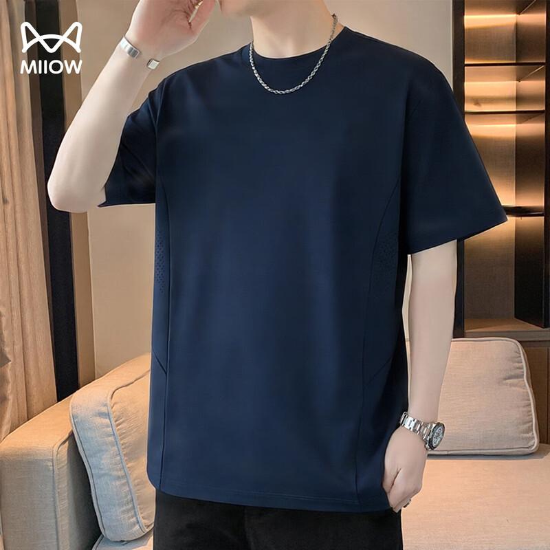 MiiOW Men s Ice Silk Quick-Dry Round Neck T-Shirt XL 2340₽