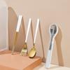3Pcs/Set 304 Stainless Steel Dinnerware Spoon Fork Chopsticks Portable Cutlery Set with Box Creative Travel Camping Eating Utensils