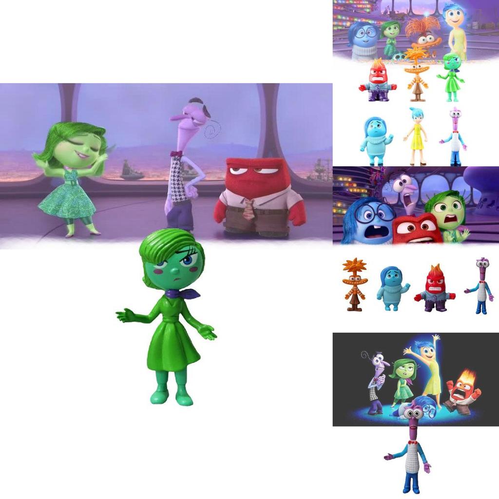 Cute Cartoon Brainy Team Action Figures Toy Model Car Decor Ornament Pvc Diy Display