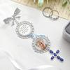 HX6F Elegant Bridal Bouquet Photo Charm Unique Accessory Photo Charm Bowknot Lapel Pin Jewelry For Wedding Day