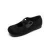 Fashion New Minimalist Retro Low Heel Round Toe Ballet Shoes Women's Belt Buckle Solid Color Breathable Mary Jane Single Shoe size 35-43