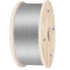 316 Stainless Steel Wire Rope 500ft Length, Steel Wire Cable 3/16 Inch, Steel Cable Railing Decking With 1x19 Strands Construction, 4700lbs Breaking