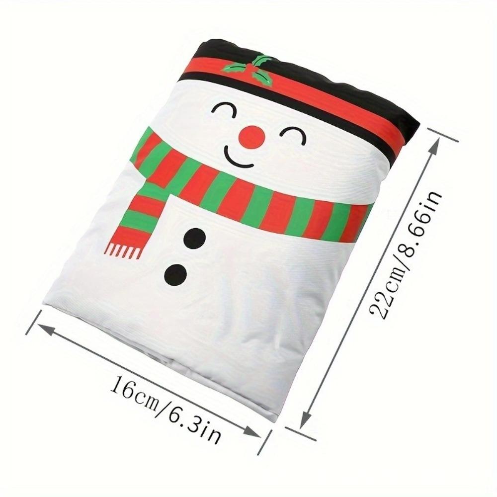 

Рождественский снеговик Чехол для уличного крана Многоразовый чехол для защиты от мороза Носок для защиты от замерзания садового крана Водонепроницаемый белый