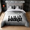 Linkin Park Design Bed Bedding Set 1 Duvet Cover + 2 Pillowcases Soft Breathable Household Bed Linens