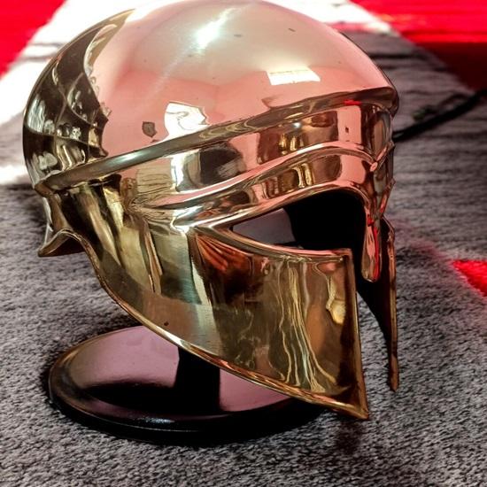 Medieval Wearable Greek Brass Corinthian Helmet with Stand Knight helmet Warrior Helmet Gift For Him