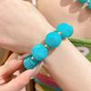 Bohemian Style Resin Choker Necklace Multi-color Acrylic Bracelet Set Beaded Jewelry Set  for Women