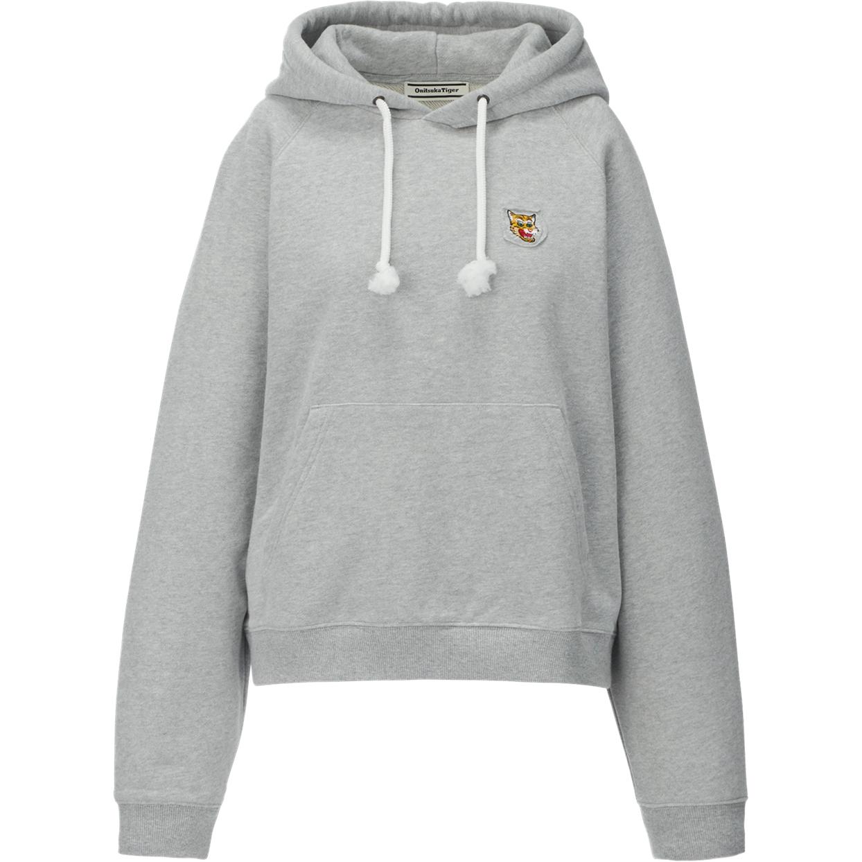 Onitsuka Tiger Solid Logo Hooded Long Sleeve Sweatshirt Women sweatshirt Gray 2182B265-020 XL 21220₽