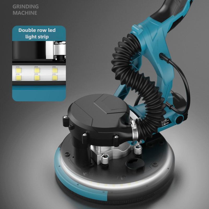 9-inch Self Suction Long Pole Wall Grinder Professional Efficient Dust-free Wall Putty Sander Foldable Wall Polishing Machine