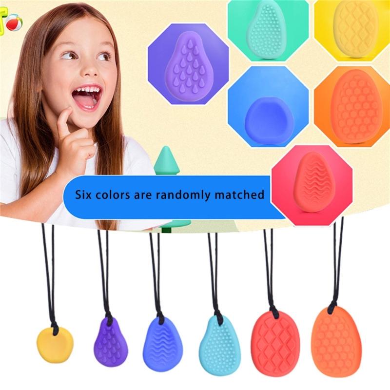 Sensory Stone Set Of 6 Textured Stone Toy For Children Stress Relief And Calming Tool For Home and School Training Use