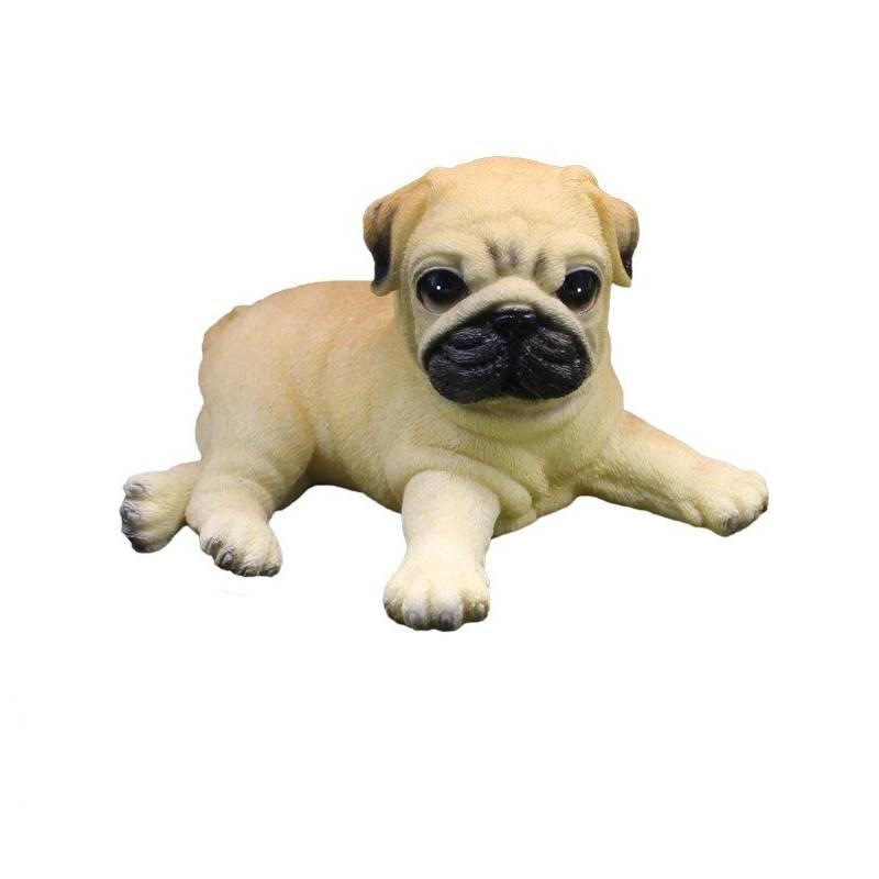 Resin Animal Pug Craft Small Dog Ornament For Party And Holiday Ideas Gift