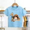 New Arrival Anime Happy 1st Birthday Kids Pure Cotton Printed TShirt  Perfect for Gifting