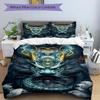 3pcs Dragon Head Duvet Cover Set - Machine Washable, Includes 1 Cover and 2 Pillowcases, No Core Included Yy251013084