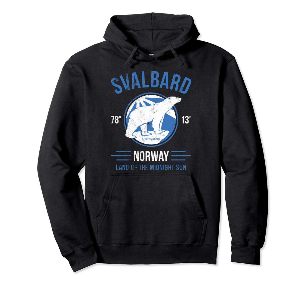 Svalbard Polar Bear Aurora | Longyearbyen Spitsbergen Norway Hoodie
