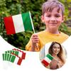 10 Stück Italien Handfahne Klein Italienisch Italiano Handgehalten Mini Dekor Dekoration Fahne Veranda Fahnenmast Schneller Versand