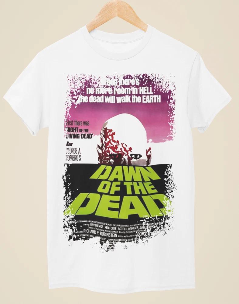 Dawn Of The Dead Movie Poster Inspired Unisex White TShirt S