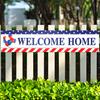 Blulu Welcome Home Banner Decoration 71 x 15.7 Inches Large Welcome Back Home Yard Sign for Outdoor Memorial Day Patriotic Labor Day Homecoming