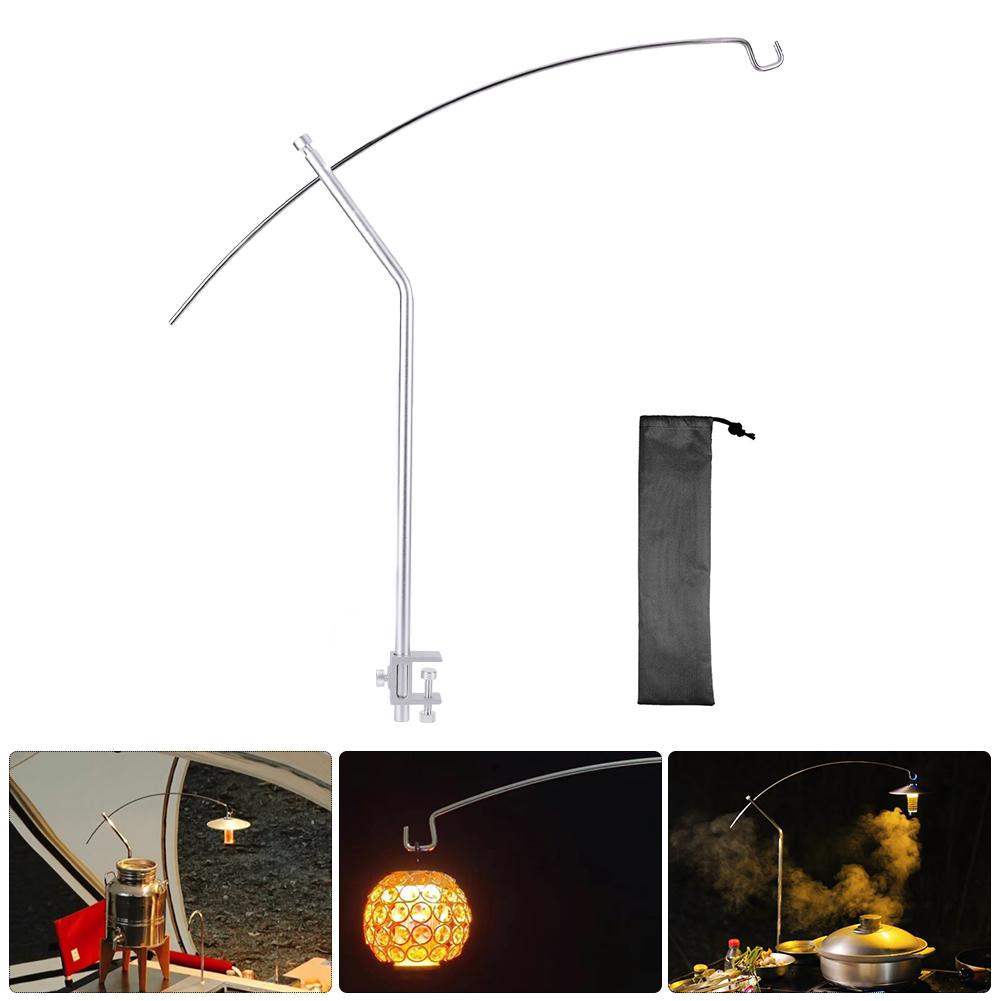 IGT Lamp Hanging Rack Aluminum Camping Light Hanger Portable Lamp Holder for IGT Table Outdoor