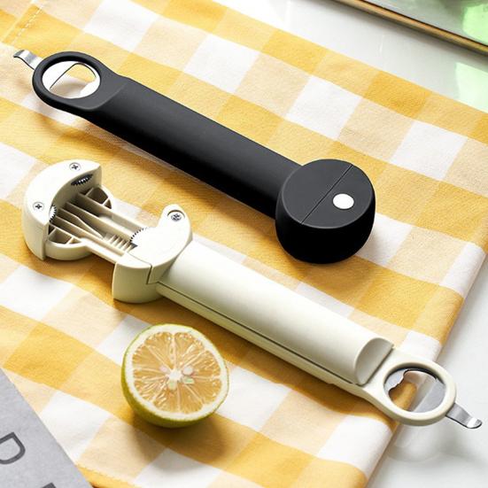 1Pc/2Pcs Beer Openers Retractable Design Adjustable Caliber Non-slip Sturdy Multifunctional Save Effort Magnetic Sucking Stainless Steel Jar