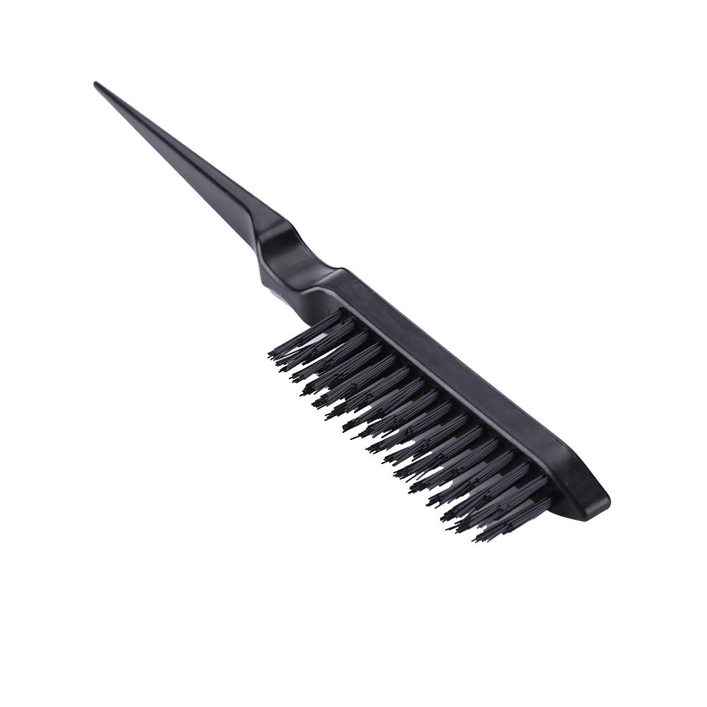 Bristle Hair Brush Teasing Comb Back-Combing Slicking and Edge Control Tool Edge Brush Hair Comb for All Hair Types
